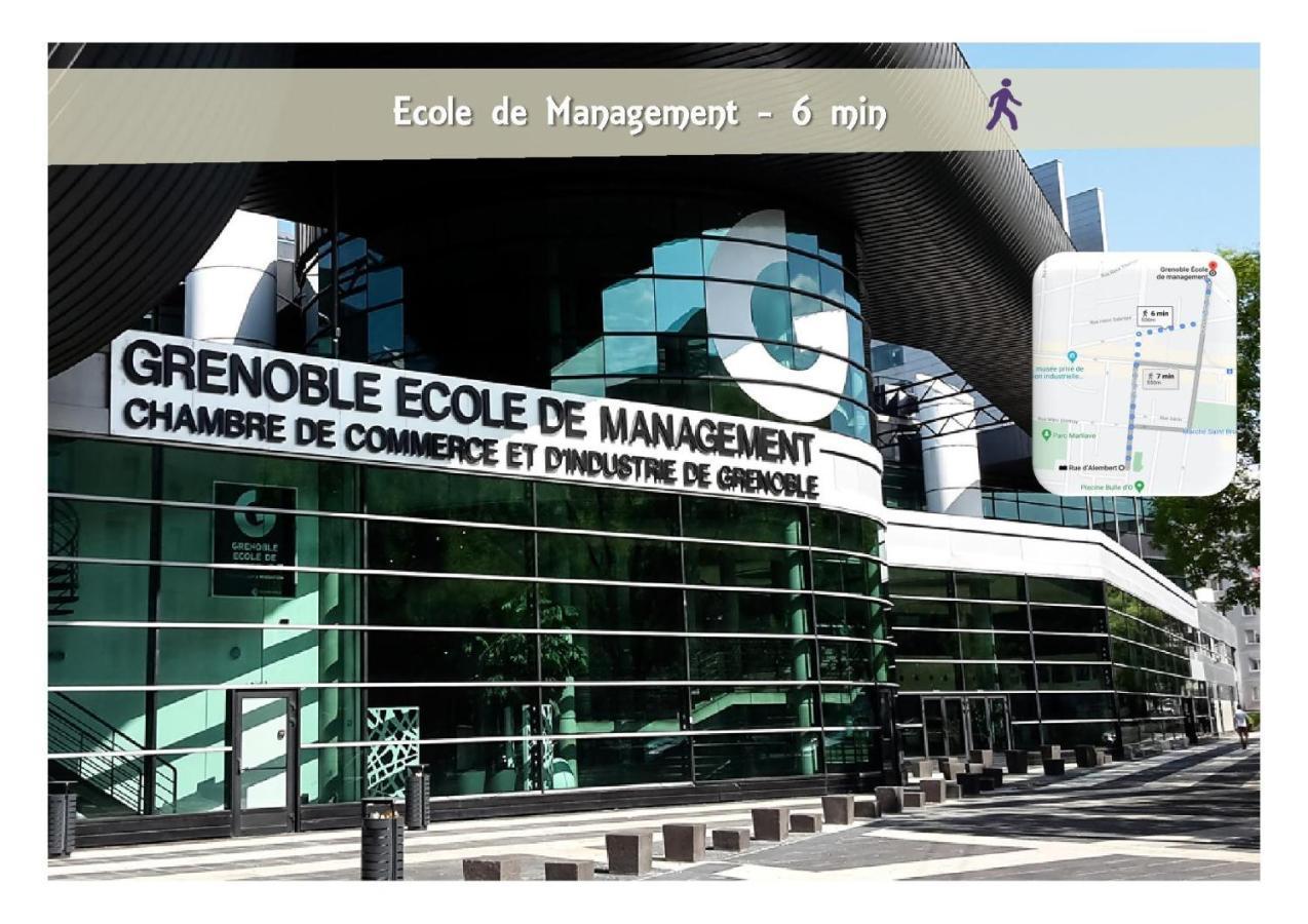 Le 62 - Spacieux T2 Avec Jardin, Parking & Tramway Grenoble Exterior foto